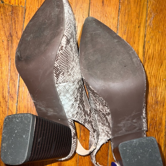 Ann Taylor Factory snake skin block heeled shoe - free bundle add - Picture 5 of 9